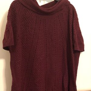 Wine colored Lane Bryant sweater.  Sz 26/28